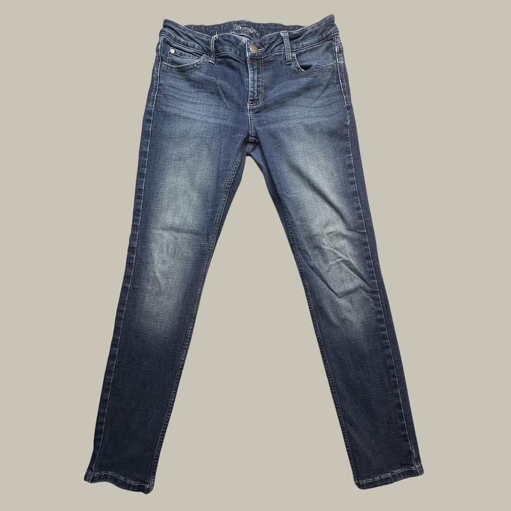 Wrangler Jeans Womens 6M Ultimate Riding Q-Baby Blue Slim Mid Rise Straight